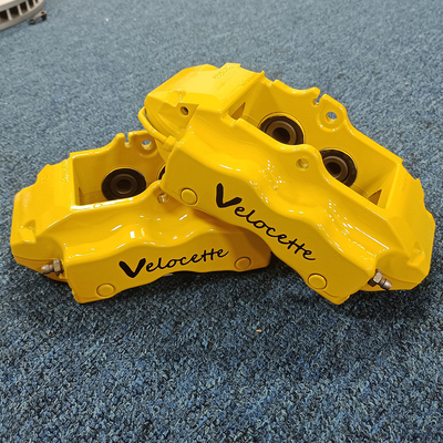 Balap Modifikasi 4 piston Kaliper Rem Floating Screw Brake Pads Disc Meningkatkan kinerja pengereman