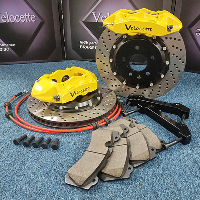 Aluminium Alloy GT4 4 Pot Otomotif Caliper 345mm 355mm 370mm