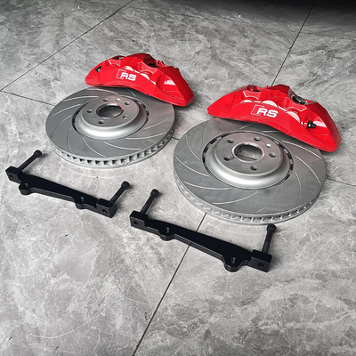 Audi A5 Upgrade Kit Kaliper Rem Mobil 6 Pot Besar Warna Merah Monoblock Calper
