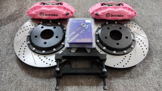 Kaliper Rem Mobil Brembo F50 Diperbaharui 4pot Untuk Mitsubishi Lancer