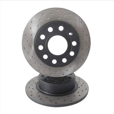 OE 95535140251 Titanium Alloy Car Brake Disc Ukuran 350*34MM Semi Metal Dustless