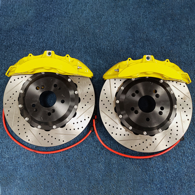V6 Kinerja Kaliper Rem Mobil 6 Pistion Kaliper Ditempa 355mm 380mm 405mm
