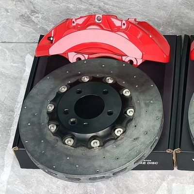 6 Piston Besar Dimodifikasi Kaliper Rem Kinerja Tinggi Keramik Karbon Depan