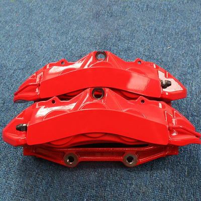 Red AMG 6 Piston Automotive Caliper Cocok Untuk Mercedes C63 W205 W212 Depan Dimodifikasi