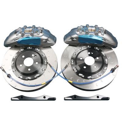Aluminium Alloy 6 Pot Kaliper Rem Toyota Honda Memperpendek Jarak