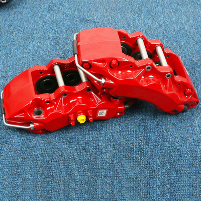 355mm 380mm Brake Rotor 6 Pot Kaliper Rem Warna Merah Daya Berhenti Kinerja Tinggi