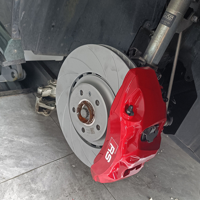 Audi A5 Upgrade Kit Kaliper Rem Mobil 6 Pot Besar Warna Merah Monoblock Calper