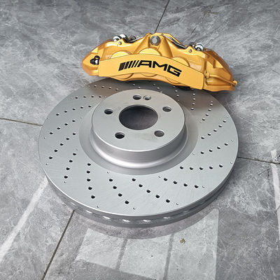 Kaliper Rem Mobil Mercedes Benz C200 Meng-upgrade 6 Pot Claipers Dan Cakram 355MM