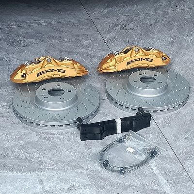 Kaliper Rem Mobil Mercedes Benz C200 Meng-upgrade 6 Pot Claipers Dan Cakram 355MM