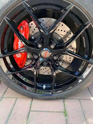Diperbaharui AP9200 BMW Kaliper Rem 330MM Cakram Warna Biru Hitam