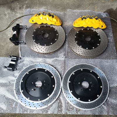 Kuning Dicat Warna Kaliper Rem Mobil BMW 740Li 380MM Rotor Besar