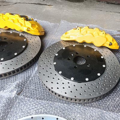 Slotting Rotor Diperbaharui Kaliper Rem Untuk Mercedes C260 19inch Rim