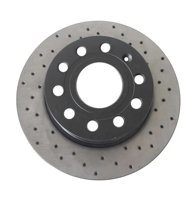 OE 95535140251 Titanium Alloy Car Brake Disc Ukuran 350*34MM Semi Metal Dustless