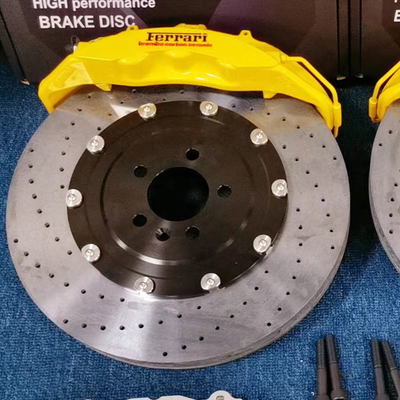 Tahan debu yang sangat baik 10 Pot Brake Caliper Untuk Audi Q7 dengan rotor yang disesuaikan