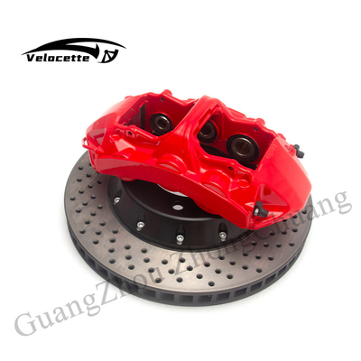 Refit High Performance 6-Pot Bake Caliper Big Brake Kit GT6 Untuk 18-21 Inch Wheels 350-405mm Dish BMW