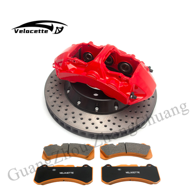 Refit High Performance 6-Pot Bake Caliper Big Brake Kit GT6 Untuk 18-21 Inch Wheels 350-405mm Dish BMW