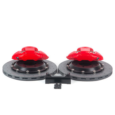 9N Merah 380-400mm Brake Disc Auto Parts and Spare Parts 19-20 inci 6-Piston Brake Caliper Roda belakang