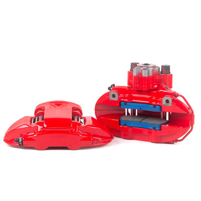 9N Merah 380-400mm Brake Disc Auto Parts and Spare Parts 19-20 inci 6-Piston Brake Caliper Roda belakang