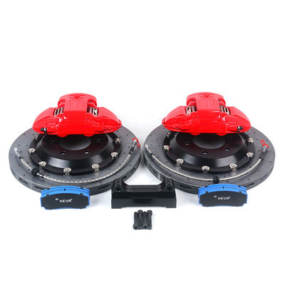 9N Merah 380-400mm Brake Disc Auto Parts and Spare Parts 19-20 inci 6-Piston Brake Caliper Roda belakang