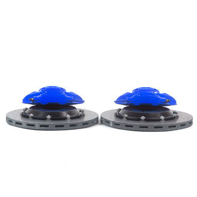 Cakram Rem Warna Biru 9N 380-400mm Suku Cadang Otomotif dan Suku Cadang 19-20 inci Kaliper Rem 6-Piston Roda Belakang